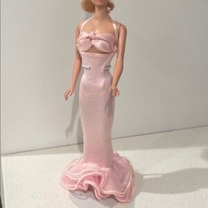 Vintage Pink Mermaid Gown.